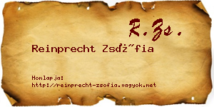 Reinprecht Zsófia névjegykártya