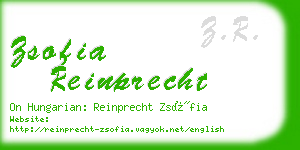 zsofia reinprecht business card